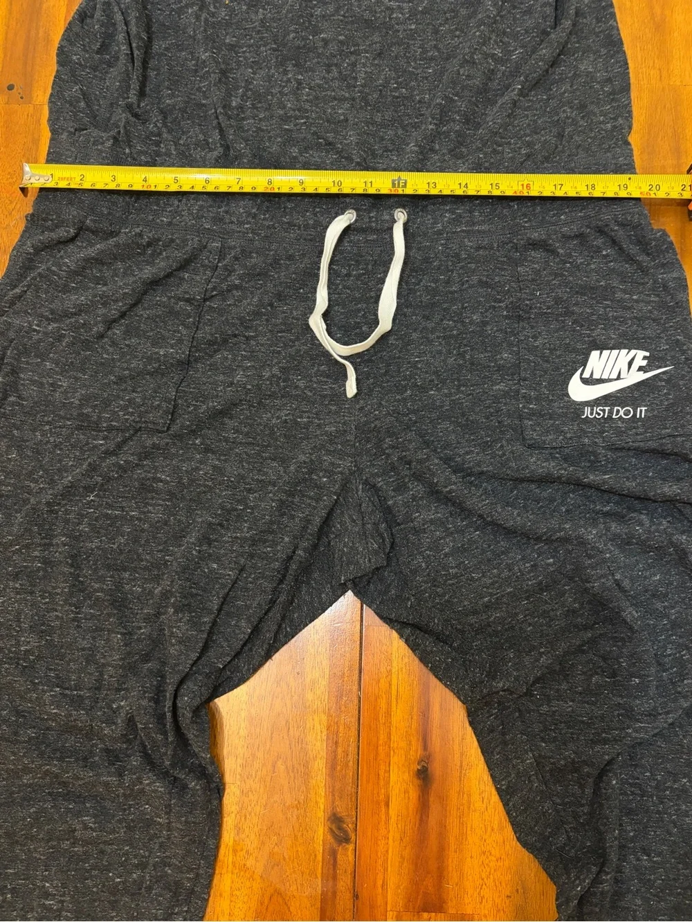 Nike Kids Charcoal Gray Sleeveless Jumpsuit with White Drawstring